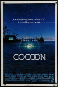 6w148 COCOON 1sh '85 Ron Howard classic, Don Ameche, Wilford Brimley, Tahnee Welch
