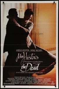 6w179 DEAD 1sh '87 John Huston directed, great image of Anjelica Huston dancing!