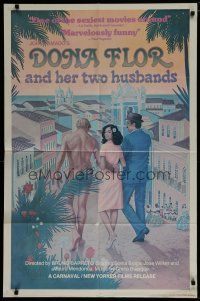 6w206 DONA FLOR & HER TWO HUSBANDS 1sh '77 Dona Flor e Seus Dois Maridos, Page Wood art!