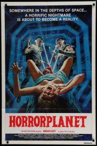 6w371 INSEMINOID int'l 1sh '82 really wild gory images, a horrific nightmare becomes reality!