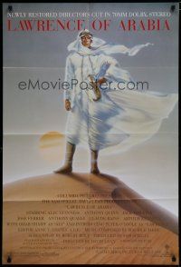 6w420 LAWRENCE OF ARABIA 1sh R89 David Lean classic starring Peter O'Toole, cool artwork!