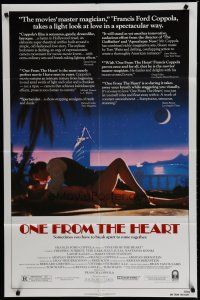 6w552 ONE FROM THE HEART 1sh '82 Francis Ford Coppola, Raul Julia, Nastassja Kinski!