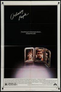 6w557 ORDINARY PEOPLE 1sh '80 Donald Sutherland, Mary Tyler Moore, directed by Robert Redford!