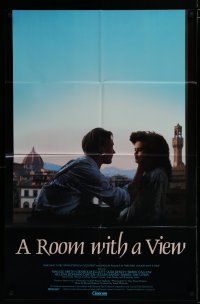 6w678 ROOM WITH A VIEW 1sh '86 James Ivory, Ismail Merchant, Ruth Prawer Jhabvala