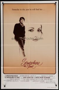 6w747 SOMEWHERE IN TIME 1sh '80 Christopher Reeve, Jane Seymour, cult classic!