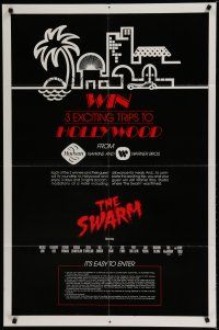 6w805 SWARM 1sh '78 Irwin Allen, killer bee attack, sweepstakes, win a trip to Hollywood!