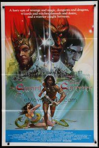 6w809 SWORD & THE SORCERER int'l 1sh '82 magic, dungeons, dragons, cool art by Peter Andrew Jones!
