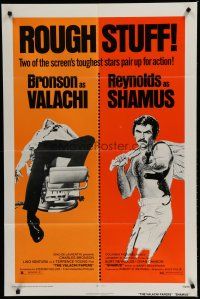 6w918 VALACHI PAPERS/SHAMUS 1sh '73 Burt Reynolds, Bronson, rough stuff double-feature!