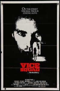 6w928 VICE SQUAD 1sh '82 Season Hubley, Wings Hauser, the real trick is staying alive!