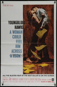 6w993 YOUNGBLOOD HAWKE 1sh '64 James Franciscus & sexy Suzanne Pleshette, directed by Delmer Daves