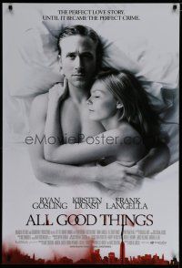 6x070 ALL GOOD THINGS DS 1sh '10 image of Ryan Gosling & Kirsten Dunst in bed!