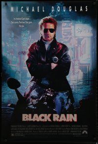 6x128 BLACK RAIN 1sh '89 Ridley Scott, Michael Douglas is an American cop in Japan!