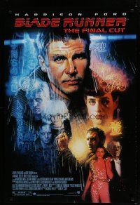 6x132 BLADE RUNNER DS 1sh R07 Ridley Scott sci-fi classic, art of Harrison Ford by Drew Struzan!