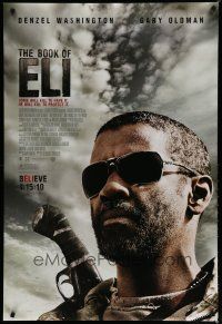 6x139 BOOK OF ELI advance DS 1sh '10 cool image of Denzel Washington in the title role!