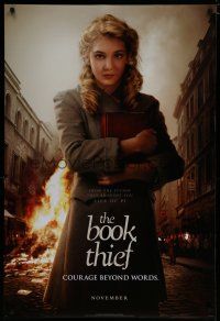 6x141 BOOK THIEF style A teaser DS 1sh '13 Sophie Nelisse, Geoffrey Rush, Heike Makatsch!
