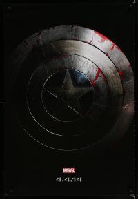 6x161 CAPTAIN AMERICA: THE WINTER SOLDIER teaser DS 1sh '14 cool image of shield!