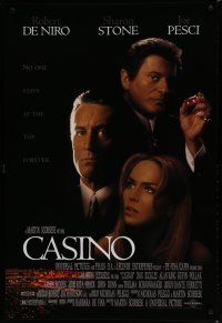 6x166 CASINO 1sh '95 Martin Scorsese, Robert De Niro & Sharon Stone, Joe Pesci rolls snake-eyes!