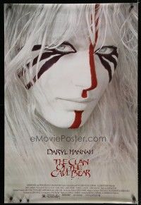 6x186 CLAN OF THE CAVE BEAR 1sh '86 fantastic image of Daryl Hannah in tribal make up!