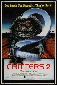 6x202 CRITTERS 2 1sh '88 Soyka art, The Main Course, get ready for seconds!