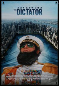 6x242 DICTATOR advance DS 1sh '12 wacky artwork of Sacha Baron Cohen in the title role!