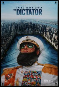 6x244 DICTATOR May 16 teaser DS 1sh '12 wacky artwork of Sacha Baron Cohen in the title role!
