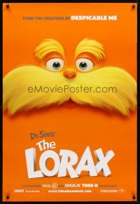 6x257 DR. SEUSS' THE LORAX advance DS 1sh '12 great image of title character!