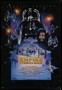 6x020 EMPIRE STRIKES BACK style C advance DS 1sh R97 Lucas classic sci-fi epic, great art by Drew!