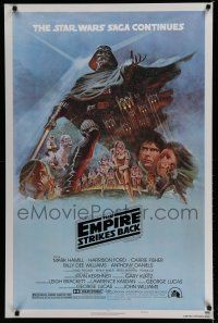 6x013 EMPIRE STRIKES BACK style B 1sh '80 George Lucas sci-fi classic, cool art by Tom Jung!
