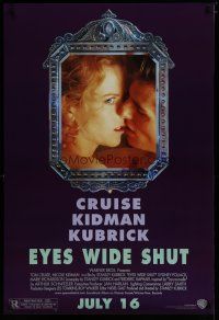 6x281 EYES WIDE SHUT advance DS 1sh '99 Stanley Kubrick, romantic c/u of Tom Cruise & Nicole Kidman