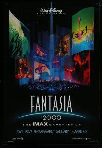 6x289 FANTASIA 2000 advance DS 1sh '99 Walt Disney cartoon set to classical music!
