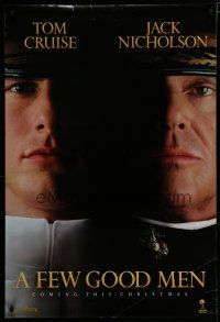6x297 FEW GOOD MEN teaser 1sh '92 best close up of Tom Cruise & Jack Nicholson!