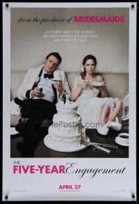 6x304 FIVE-YEAR ENGAGEMENT teaser DS 1sh '12 Jason Segel, Emily Blunt!