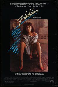 6x307 FLASHDANCE 1sh '83 sexy dancer Jennifer Beals, take your passion and make it happen!