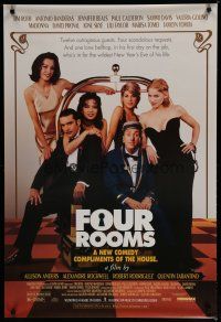 6x318 FOUR ROOMS 1sh '95 Quentin Tarantino, Tim Roth, Antonio Banderas, Madonna, Marisa Tomei!