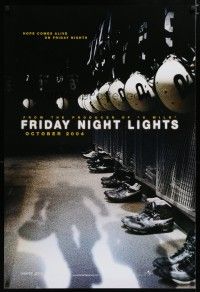 6x321 FRIDAY NIGHT LIGHTS teaser DS 1sh '04 Texas high school football, cool image of locker room!
