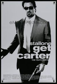 6x333 GET CARTER 1sh '00 Sylvester Stallone in cool shades w/gun!