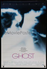 6x336 GHOST 1sh '90 classic romantic close up of dead Patrick Swayze & sexy Demi Moore!