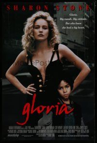 6x344 GLORIA int'l DS 1sh '99 Sidney Lumet directed, sexy Sharon Stone in title role!