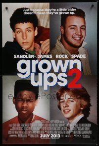 6x370 GROWN UPS 2 advance DS 1sh '13 Adam Sandler, Kevin James, Chris Rock, David Spade!