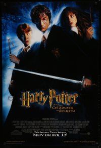 6x386 HARRY POTTER & THE CHAMBER OF SECRETS advance DS 1sh '02 Daniel Radcliffe, Emma Watson, Grint