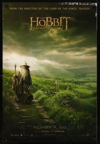 6x404 HOBBIT: AN UNEXPECTED JOURNEY teaser DS 1sh '12 cool image of Ian McKellen as Gandalf!