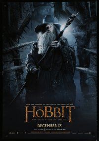 6x408 HOBBIT: THE DESOLATION OF SMAUG teaser 1sh '13 Peter Jackson, Ian McKellen as Gandalf!