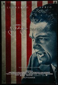 6x427 J. EDGAR advance DS 1sh '11 Leonardo DiCaprio in title role, cool American flag design!