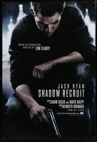 6x431 JACK RYAN SHADOW RECRUIT teaser DS 1sh '14 cool image of Chris Pine in title role!