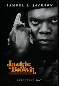 6x435 JACKIE BROWN teaser 1sh '97 Quentin Tarantino, great close-up of Samuel L. Jackson!
