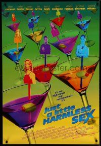 6x447 JUST A LITTLE HARMLESS SEX 1sh '99 Alison Eastwood, cool martini design!