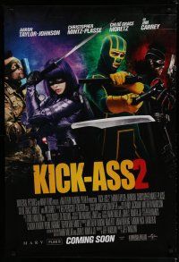 6x448 KICK-ASS 2 int'l advance DS 1sh '13 Aaron Taylor-Johnson, Chloe Grace Moretz, action heros!