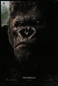 6x453 KING KONG teaser DS 1sh '05 Peter Jackson, close-up portrait of giant ape!