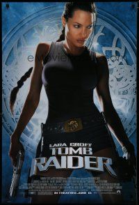 6x466 LARA CROFT TOMB RAIDER advance DS 1sh '01 sexy Angelina Jolie, from popular video game!