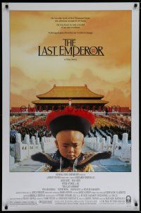 6x467 LAST EMPEROR 1sh '87 Bernardo Bertolucci epic, image of young Chinese emperor w/army!